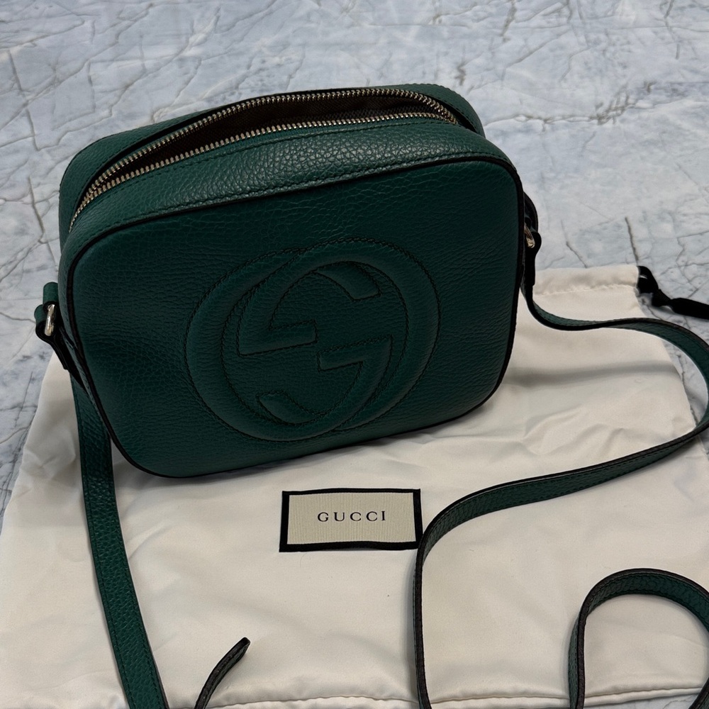 Gucci Soho Disco Leather Shoulder Bag
Green